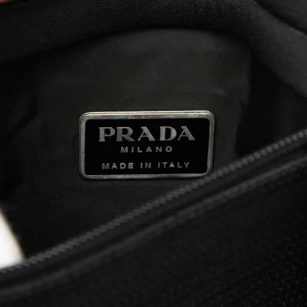 Prada Tessuto Zip Top Sport Crossbody Black Very good - Box View