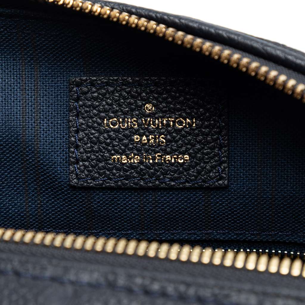 Louis Vuitton Monogram Empreinte Speedy Bandouliere 25 Blue Leather Good condition - Box View