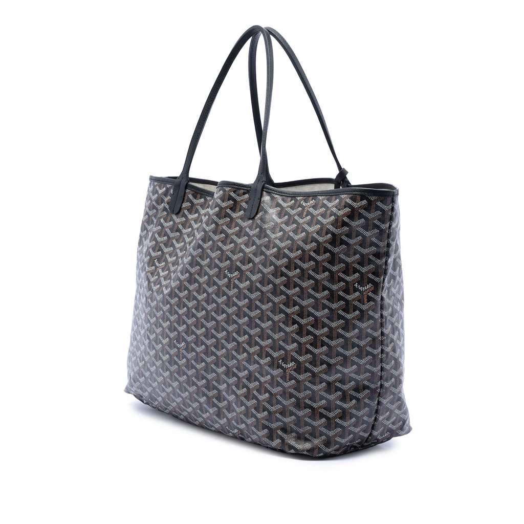Goyard Goyardine Saint Louis GM Black Canvas Good condition - Back View