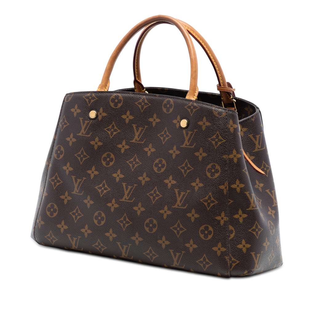 Louis Vuitton Monogram Montaigne MM Brown Good condition - Back View