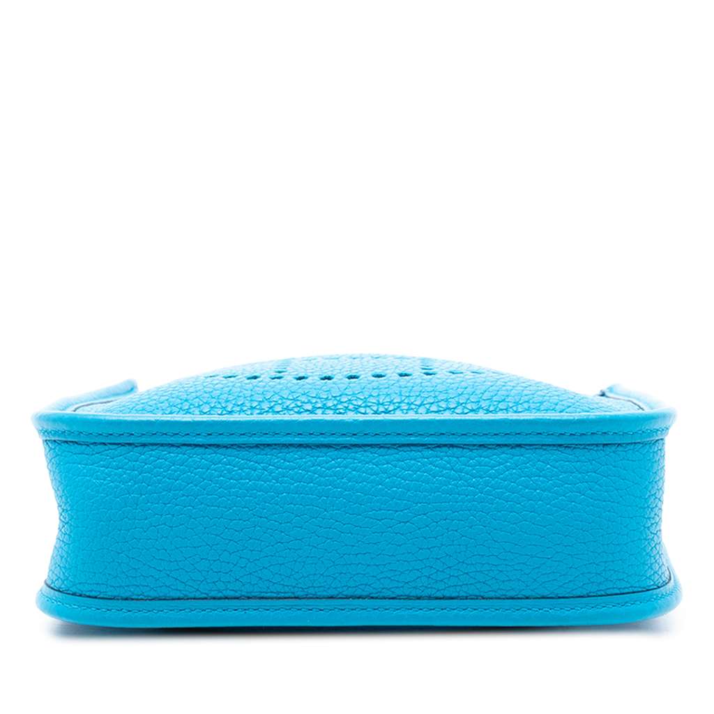 Hermès Clemence Evelyne TPM Blue Leather Good condition - Inside View