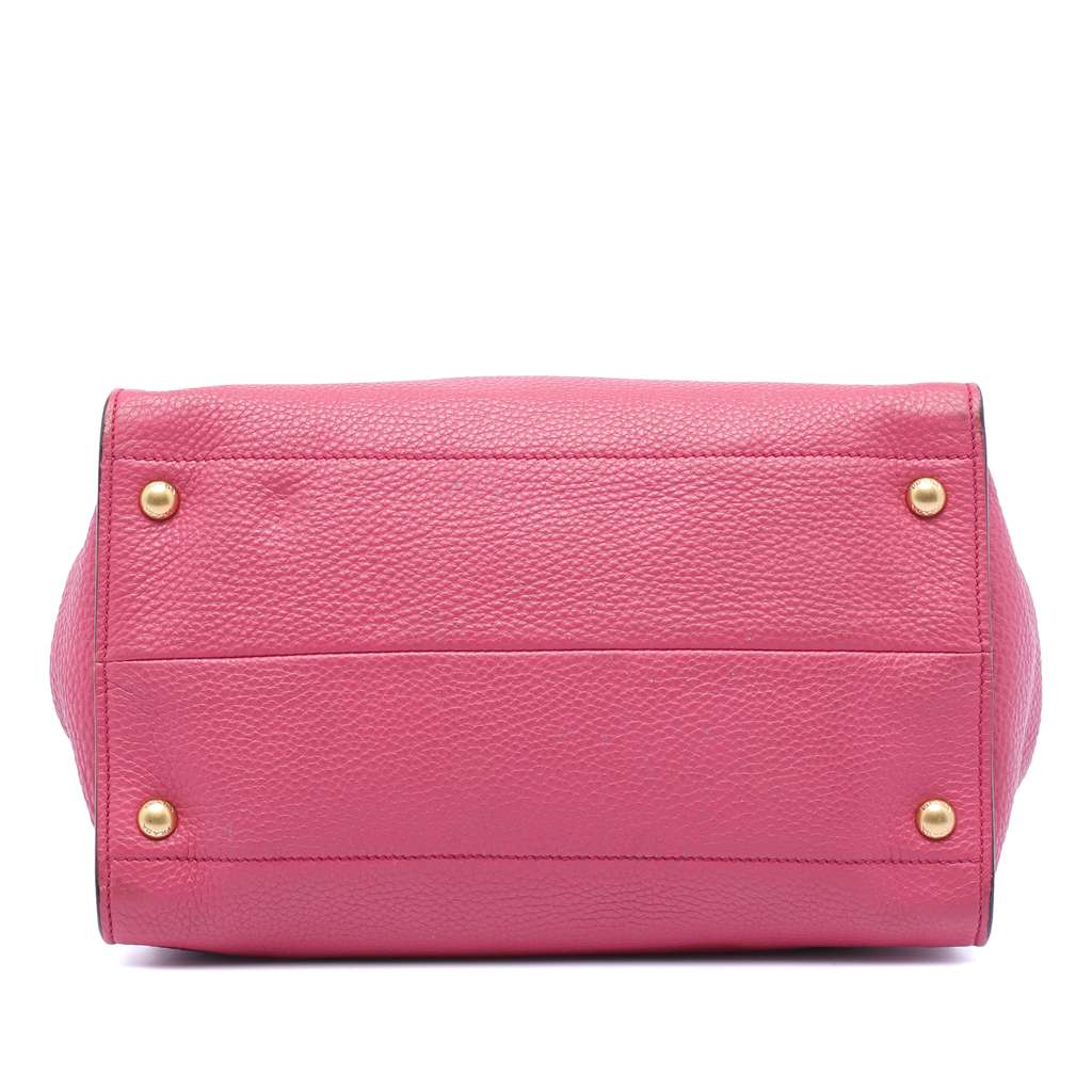 Prada Vitello Daino Open Convertible Tote Pink Leather Good condition - Inside View