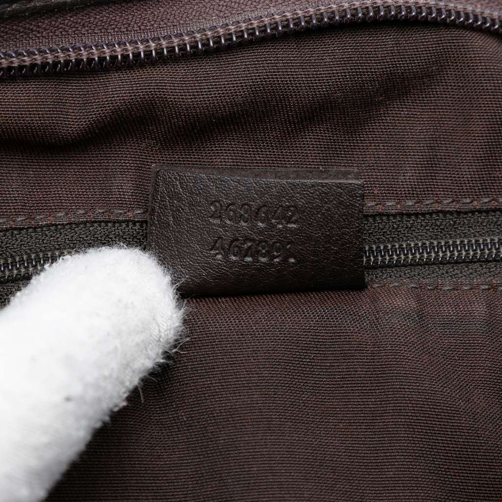 Gucci GG Nylon Abbey D Ring Crossbody Brown Good condition - Box View