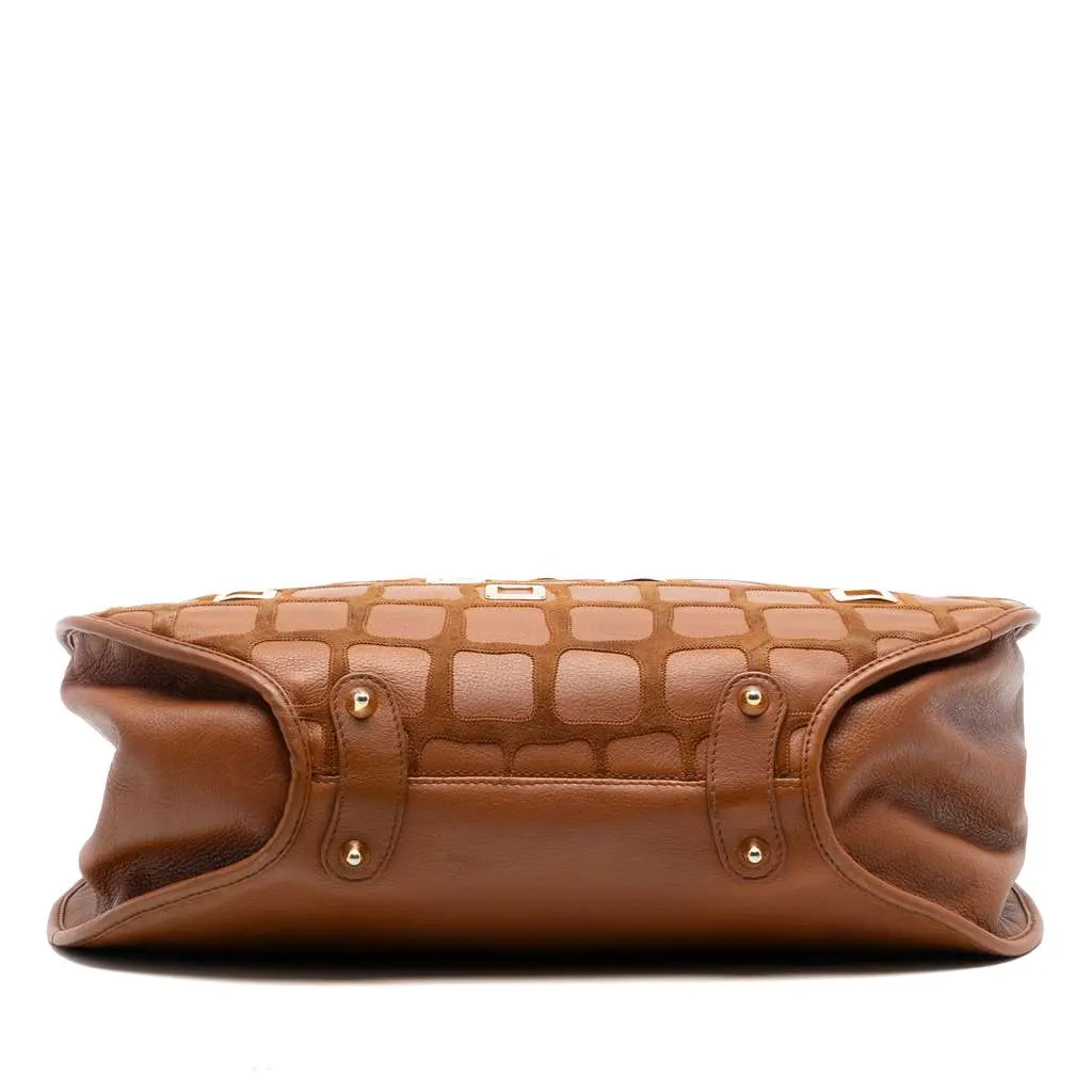 Dior Medium Embellished Leather 61 Hobo Brown Leather Very good - Inside View