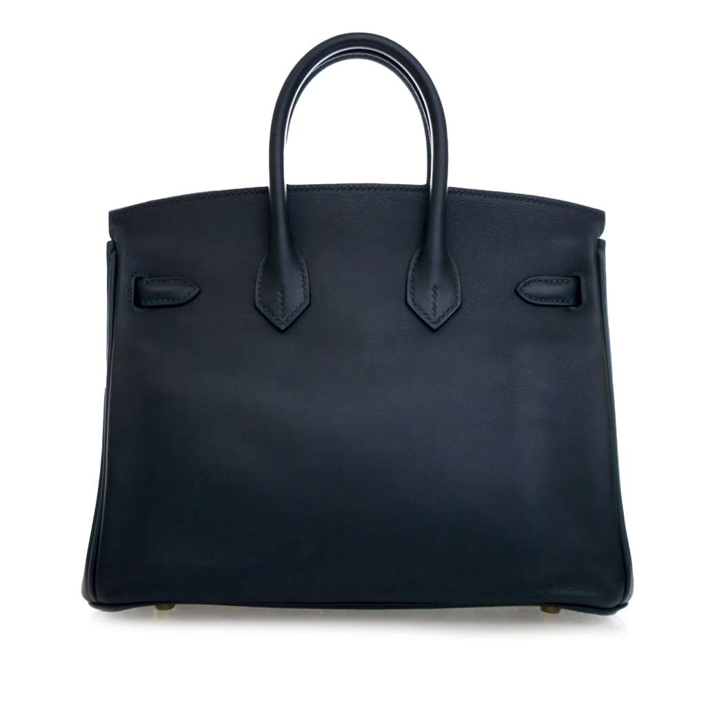 Hermès Swift Birkin Retourne 25 Green Leather Good condition - Back View