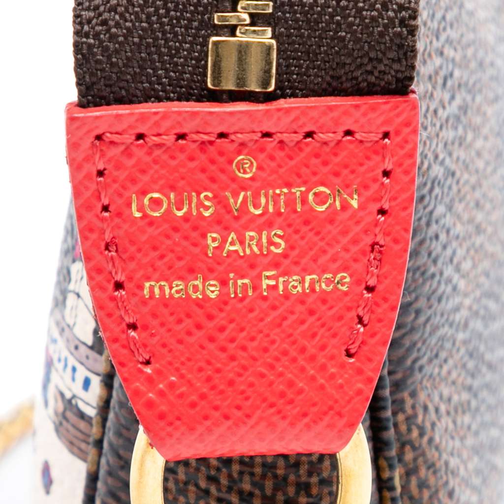 Louis Vuitton Damier Ebene Transatlantic Cruises Mini Pochette Accessoires Brown Good condition - Box View