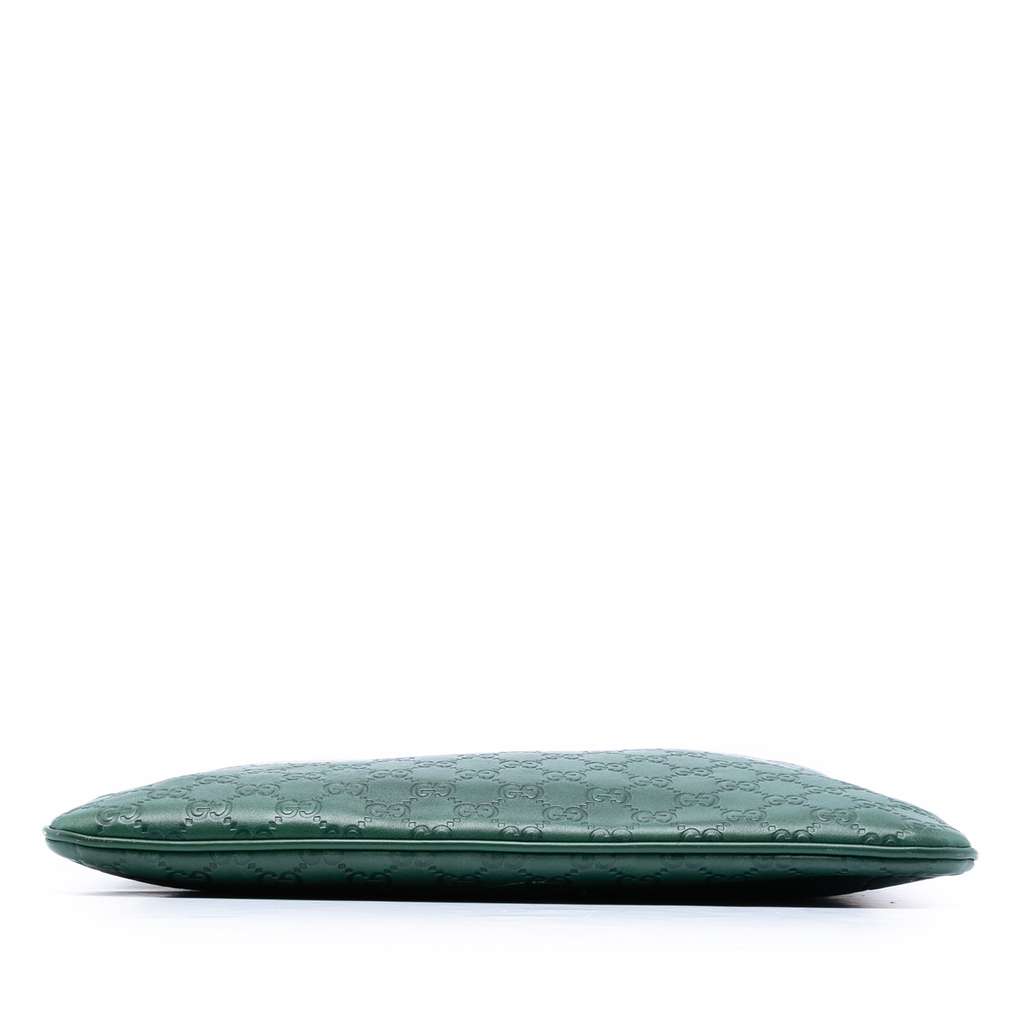 Gucci Guccissima Tote Green Leather Good condition - Inside View