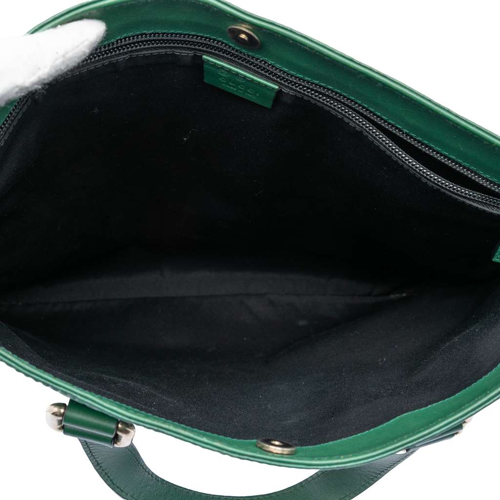 Gucci Guccissima Tote Green Leather Good condition - Model View