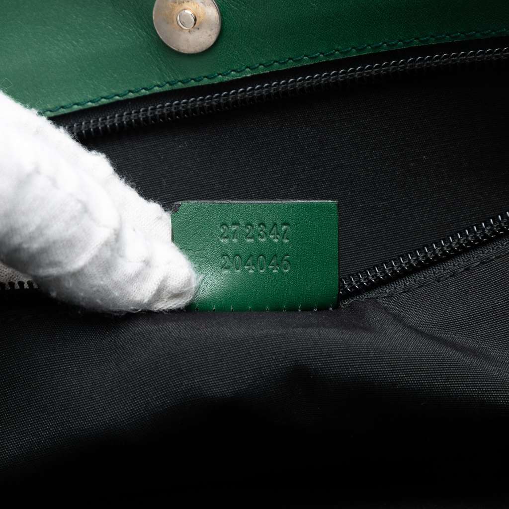 Gucci Guccissima Tote Green Leather Good condition - Box View
