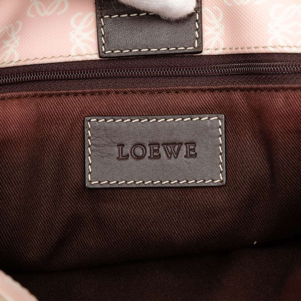 Loewe Anagram Coated Canvas Tote Pink Canvas Good condition - Box View