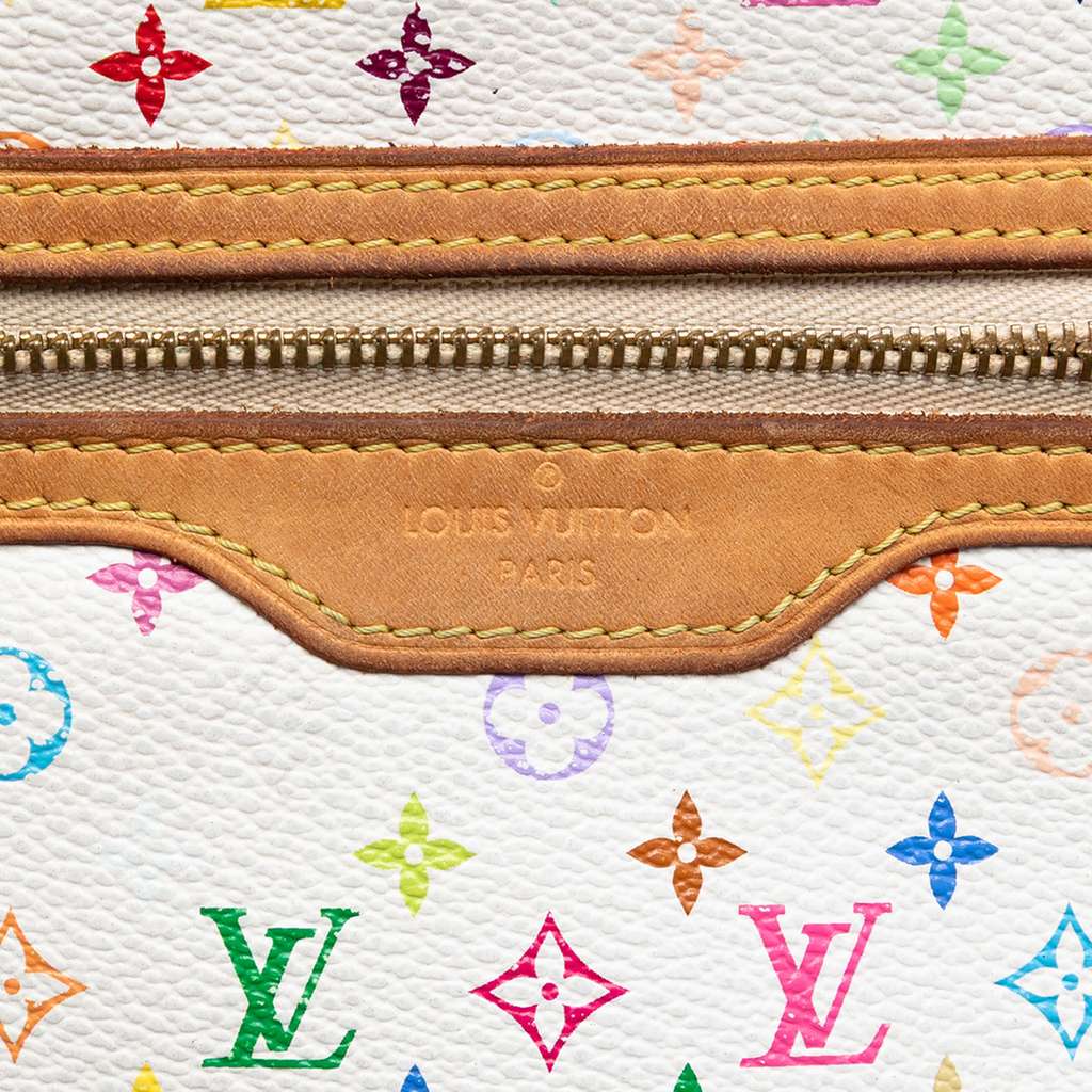 Louis Vuitton Monogram Multicolore Pochette Plate GM White Good condition - Box View