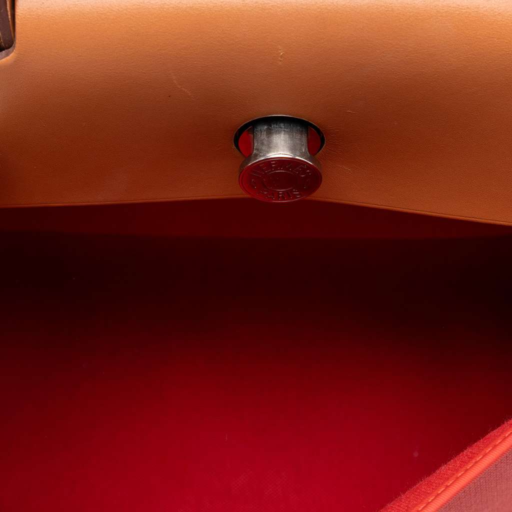 Hermès Toile Herbag Zip 31 Orange Canvas Good condition - Model View