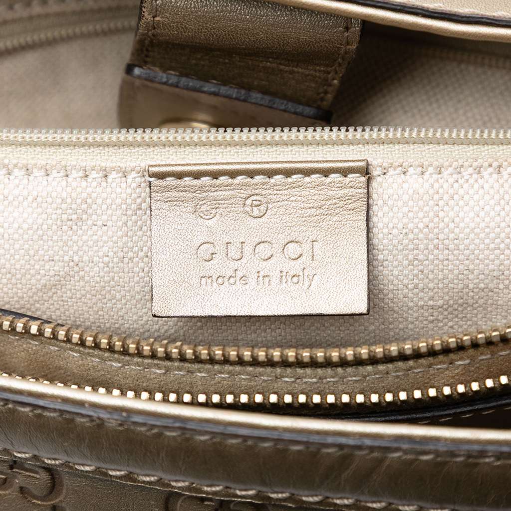 Gucci Guccissima Sukey Tote Gold Leather Good condition - Box View