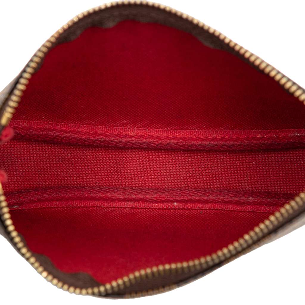 Louis Vuitton Damier Ebene Mini Pochette Accessoires Brown Good condition - Model View