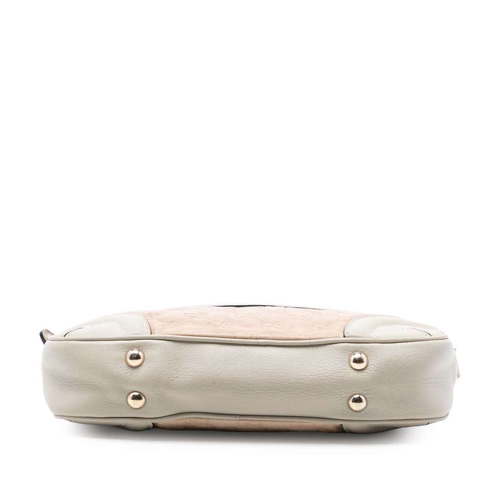 Gucci Guccissima Crest Shoulder Bag Pink Leather Good condition - Inside View