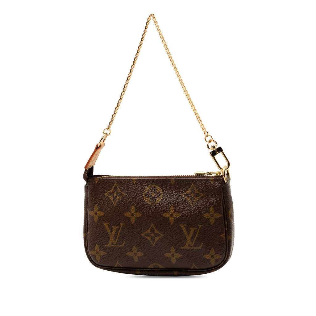 Louis Vuitton Monogram Mini Pochette Accessoires Brown Good condition - Back View