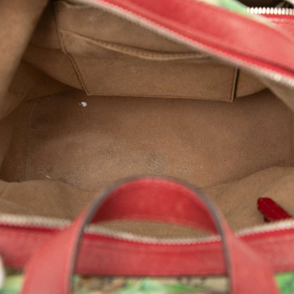 Gucci Small GG Supreme Web Tian Backpack Brown Canvas Good condition - Model View