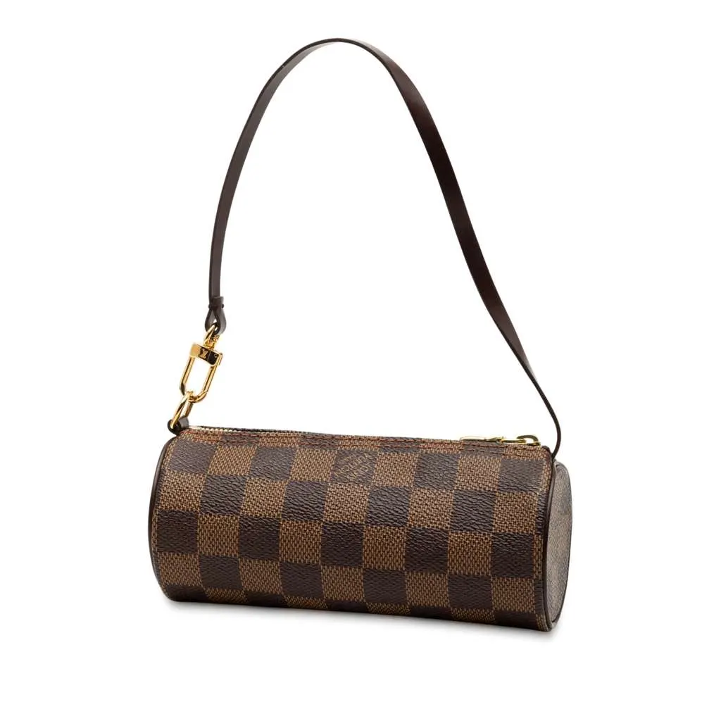 Louis Vuitton Damier Ebene Papillon Pochette Brown Good - Back View