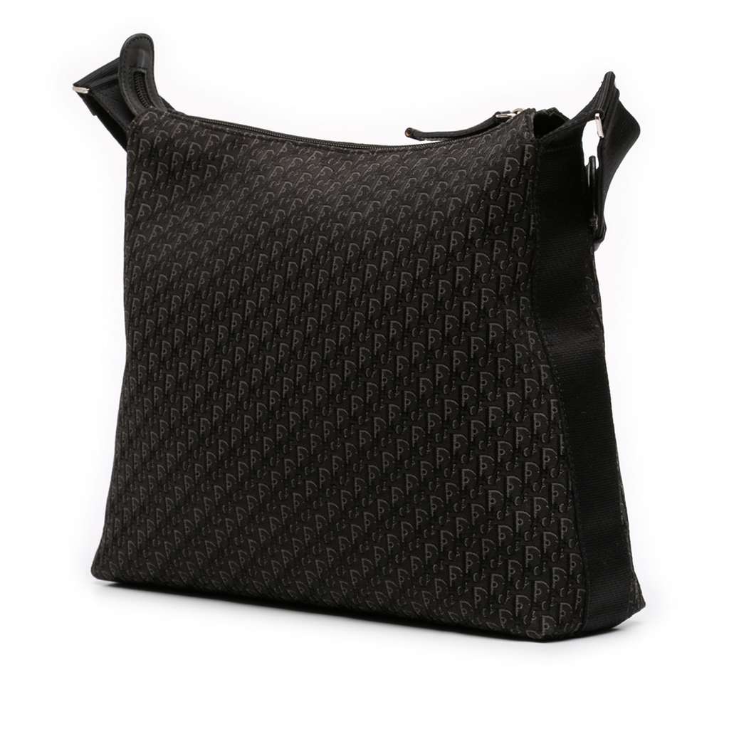 Dior Diorissimo Trotter Canvas Messenger Bag Black Canvas Good condition - Back View