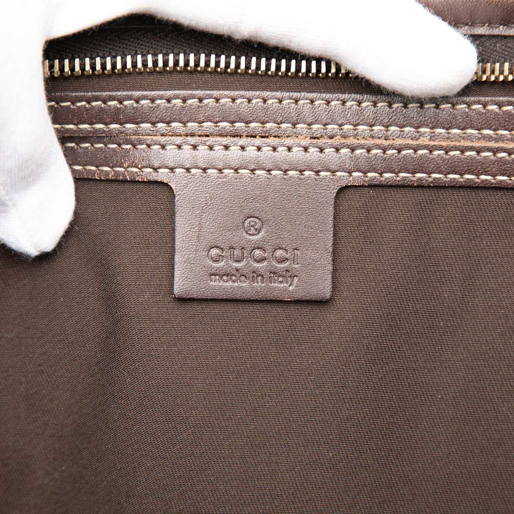 Gucci GG Supreme Weekender Brown Canvas Good condition - Box View