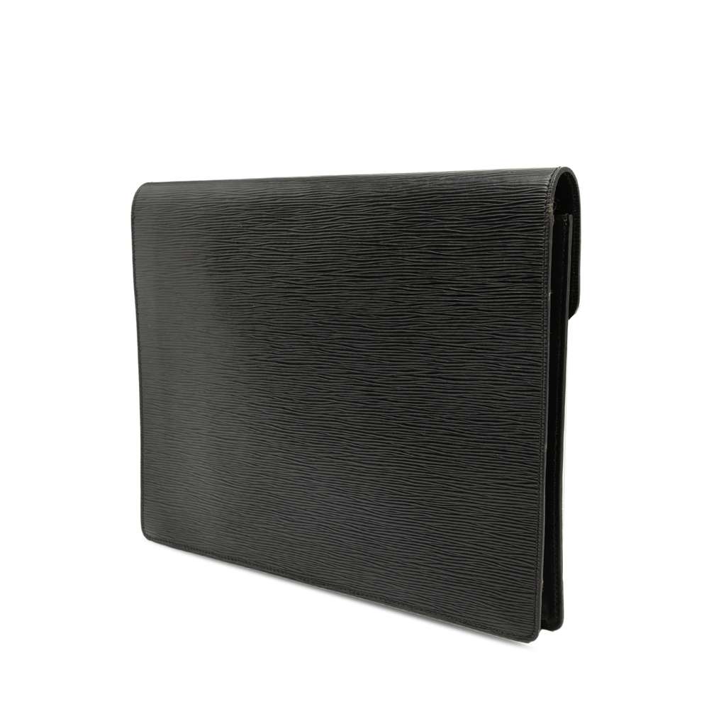 Louis Vuitton Epi Porte Documents Senateur Black Leather Good condition - Back View