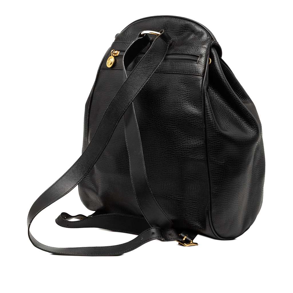 Dior Grained Leather Backpack Black Leather Good condition - Back View