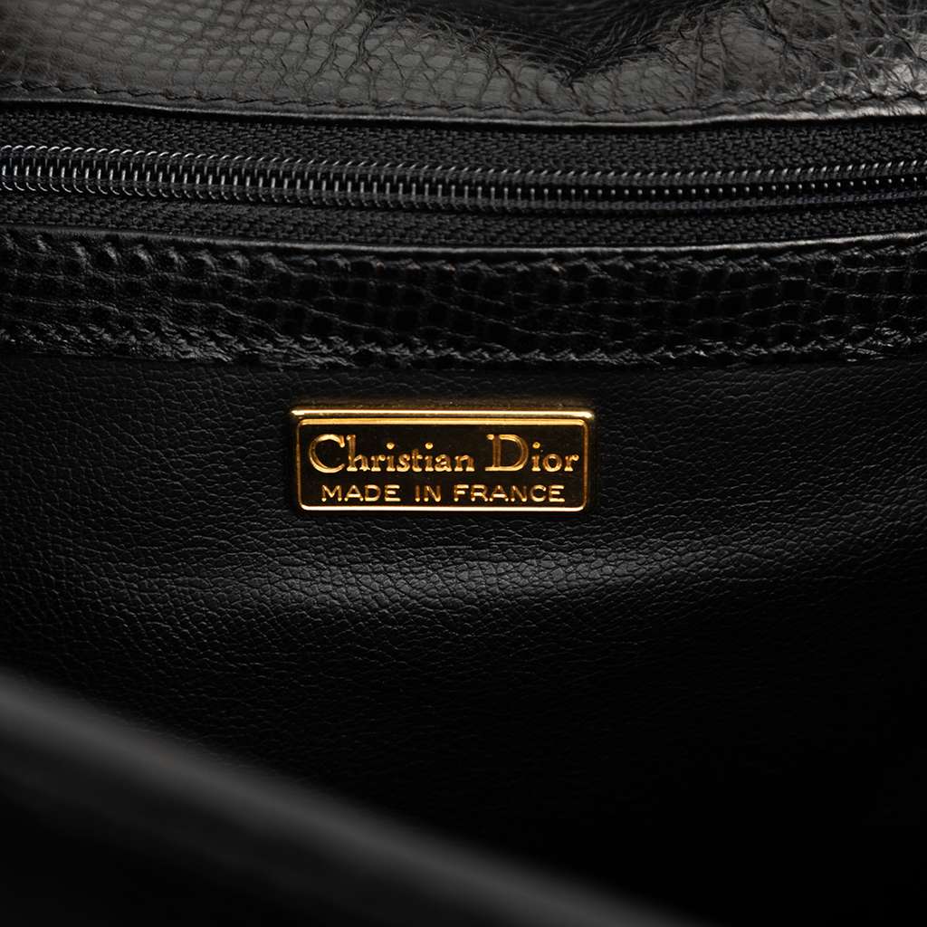 Dior Grained Leather Backpack Black Leather Good condition - Box View