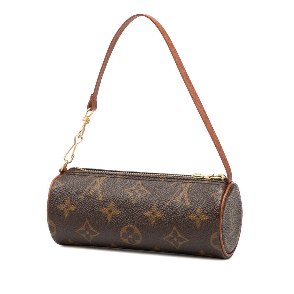 Louis Vuitton Monogram Papillon Pochette Brown Good condition - Back View