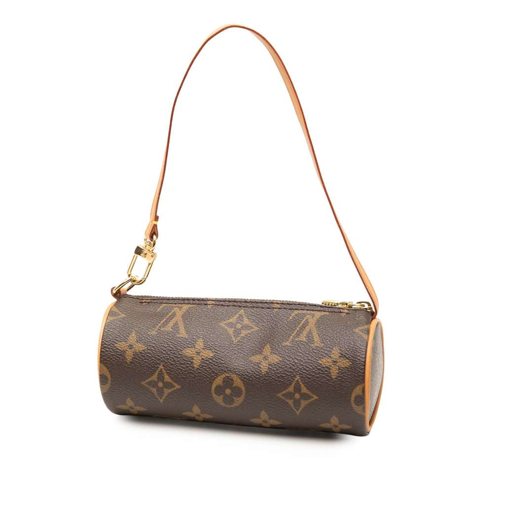 Louis Vuitton Monogram Papillon Pochette Brown Good condition - Back View