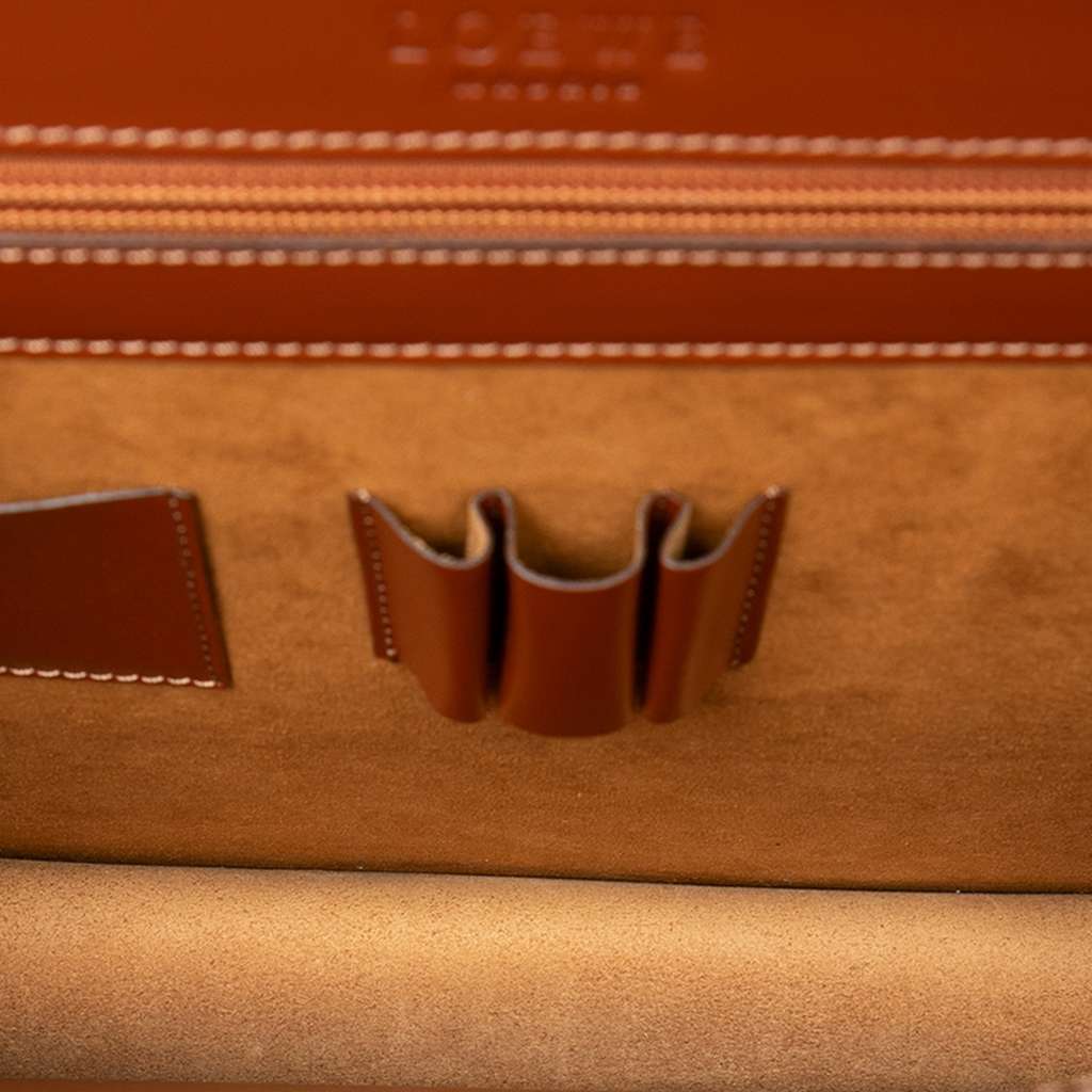 Loewe Leather Business Bag Brown Leather Good condition - Model View