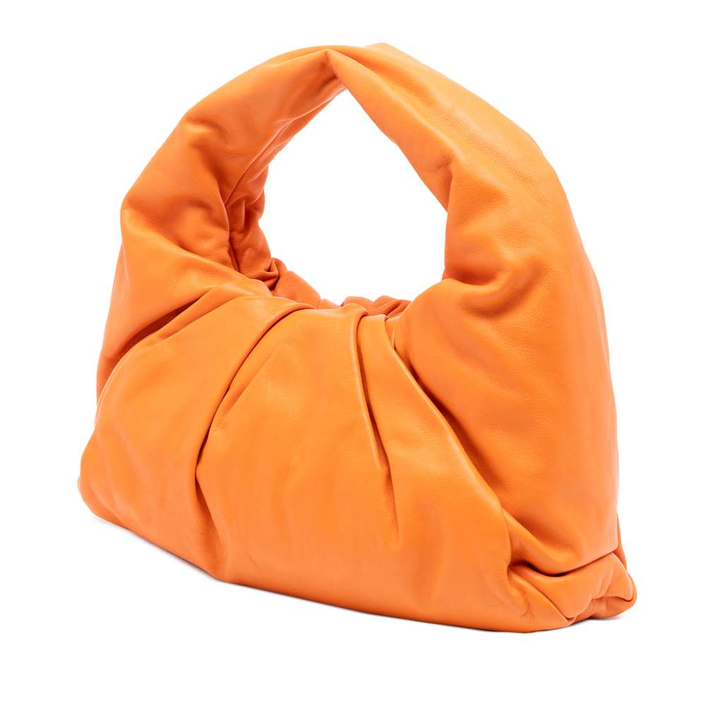 Bottega Veneta Lambskin The Shoulder Pouch Orange Leather Good condition - Back View