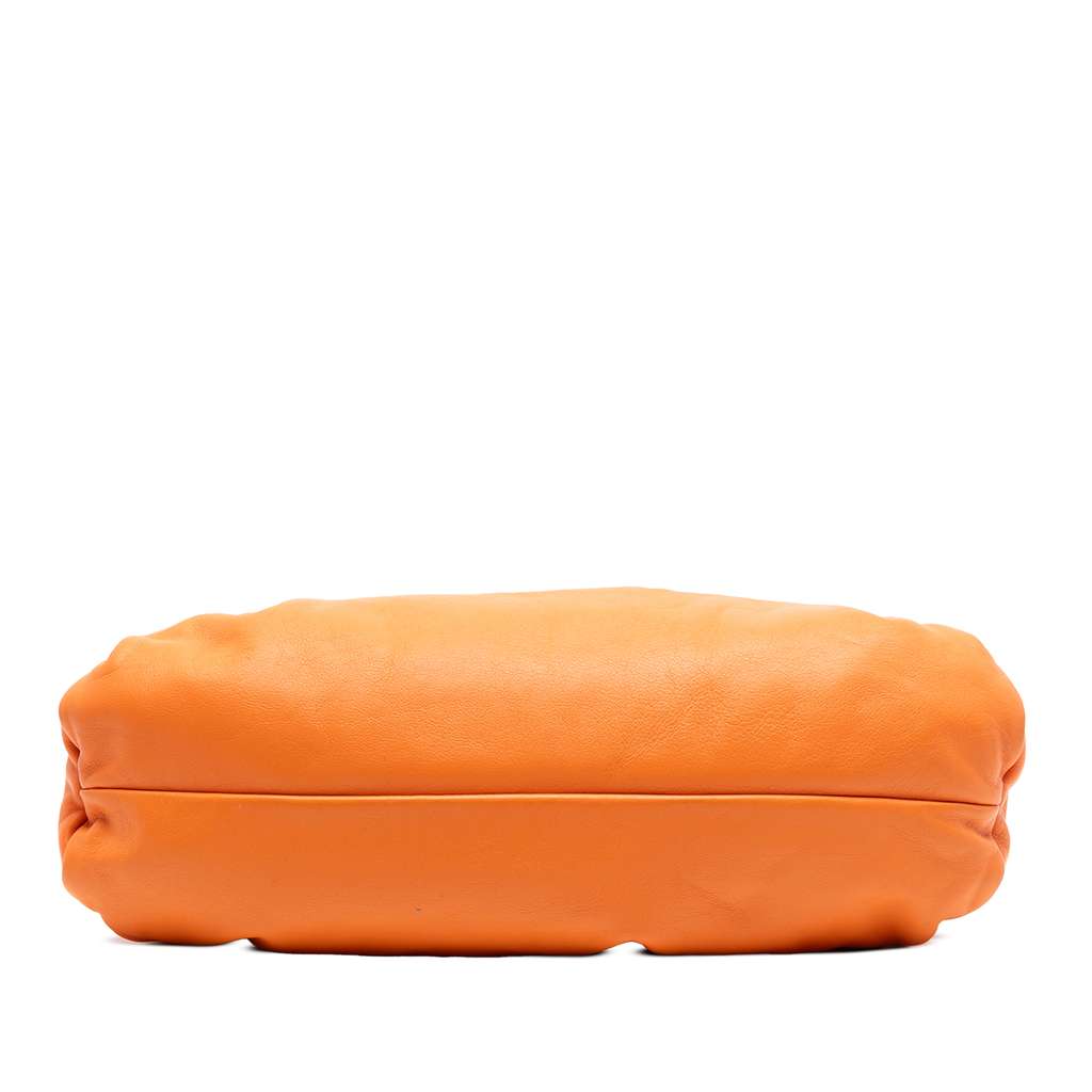 Bottega Veneta Lambskin The Shoulder Pouch Orange Leather Good condition - Inside View