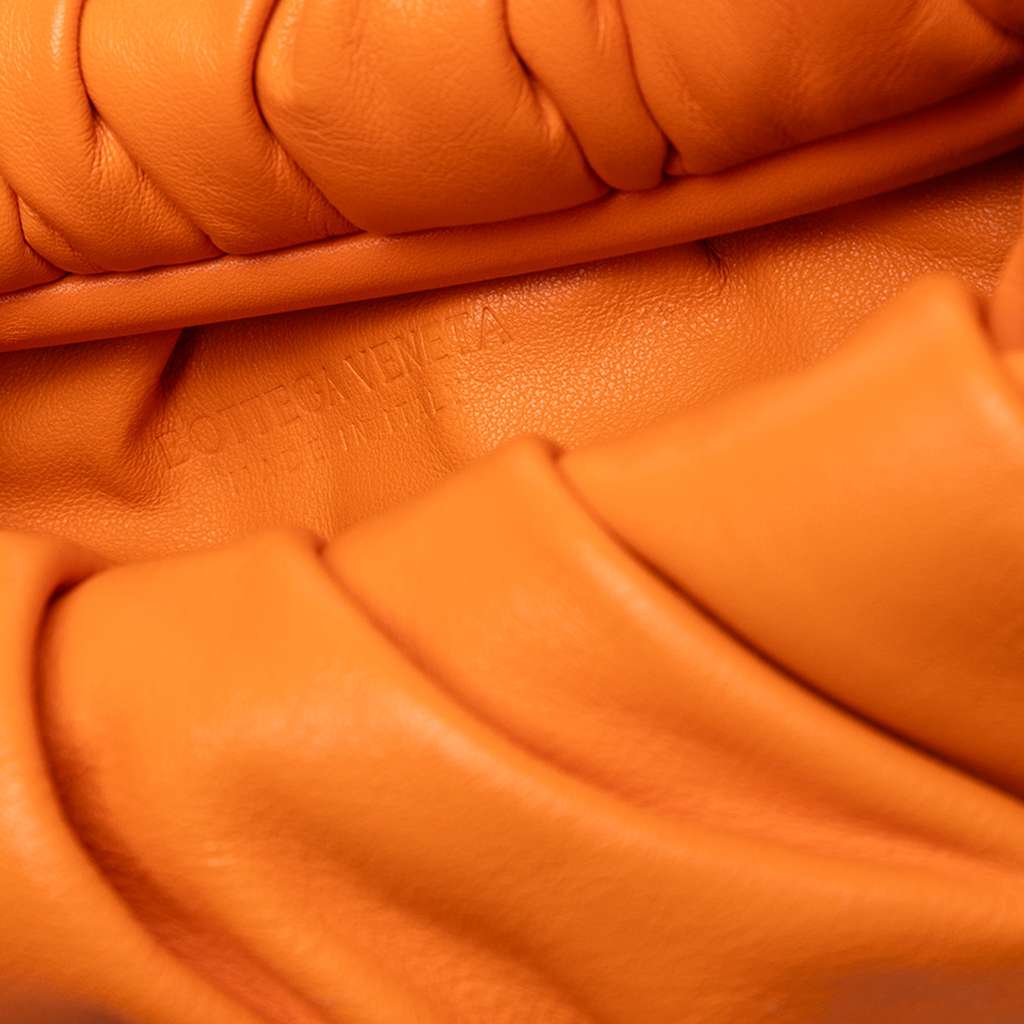 Bottega Veneta Lambskin The Shoulder Pouch Orange Leather Good condition - Box View