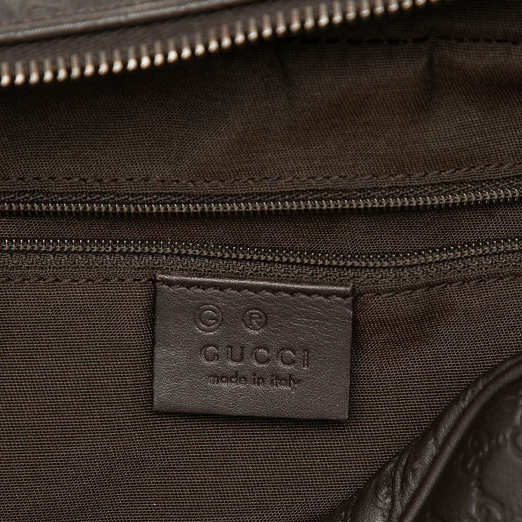 Gucci Microguccissima Clutch Brown Leather Good condition - Box View