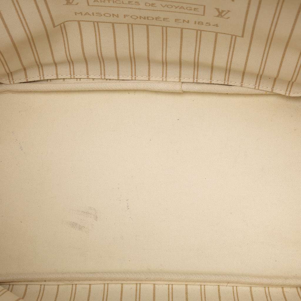 Louis Vuitton Damier Azur Neverfull MM White Good condition - Model View