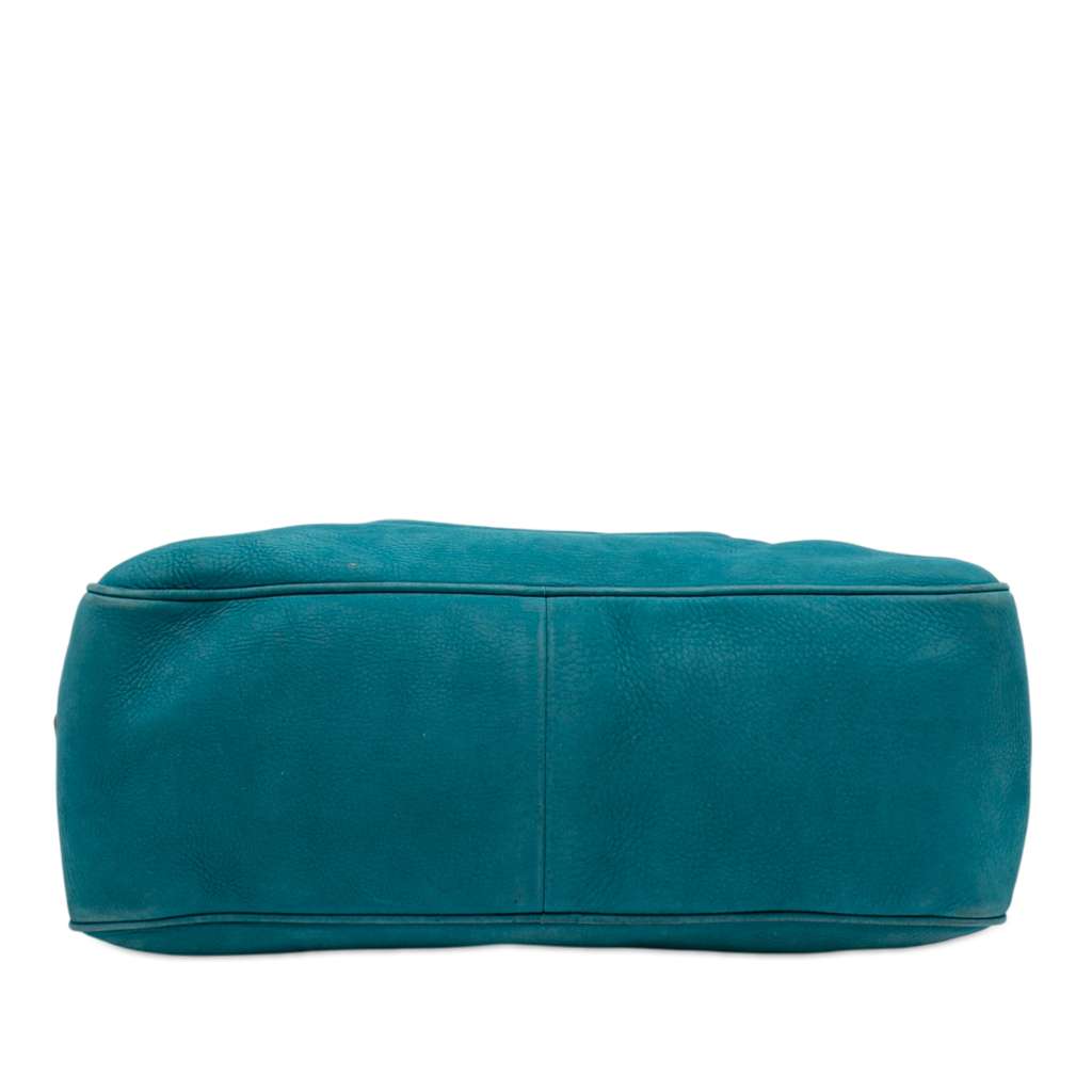 Gucci Nubuck Soho Chain Shoulder Bag Blue Leather Good condition - Inside View