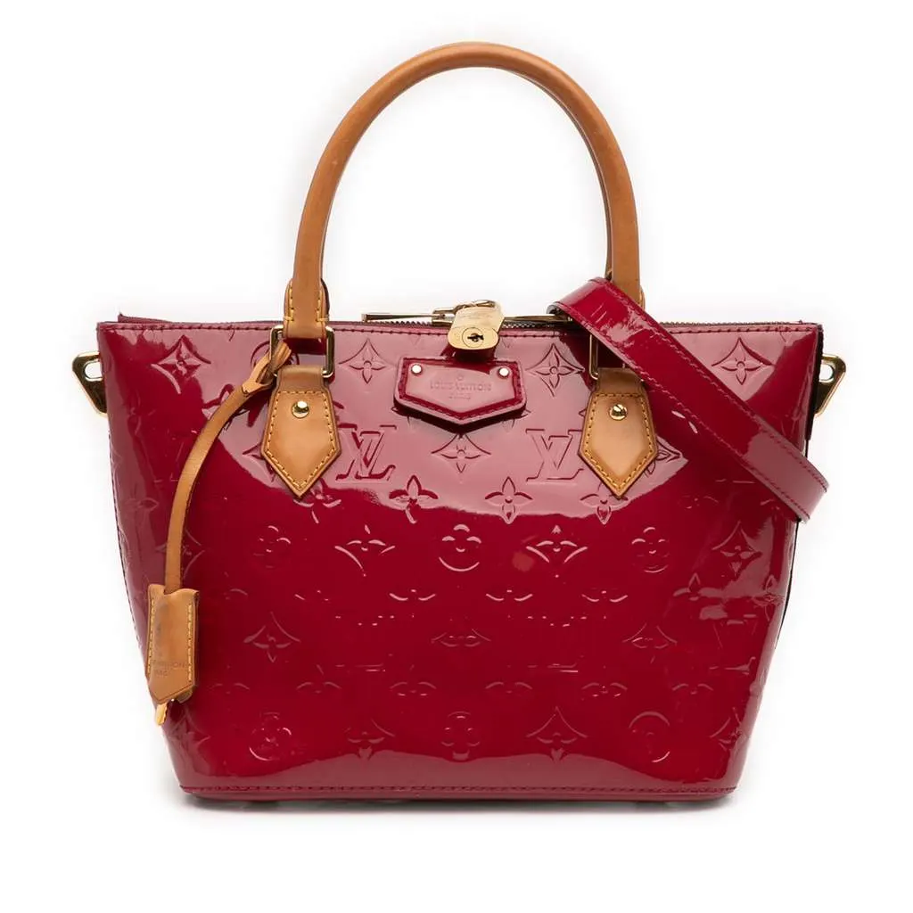 Louis Vuitton Monogram Vernis Montebello PM Red Leather Very good - Front View