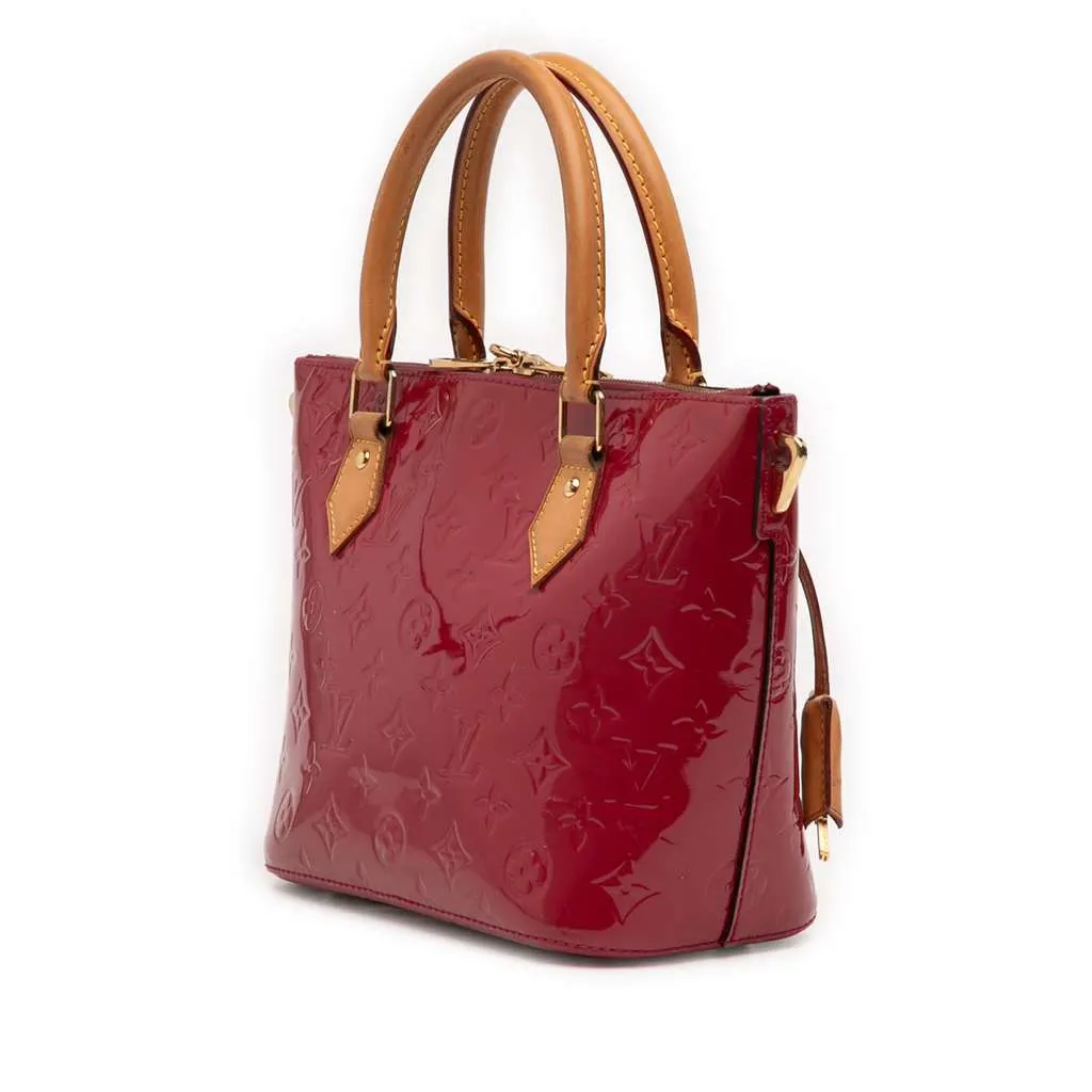 Louis Vuitton Monogram Vernis Montebello PM Red Leather Very good - Back View