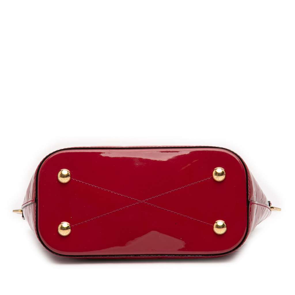 Louis Vuitton Monogram Vernis Montebello PM Red Leather Good condition - Inside View