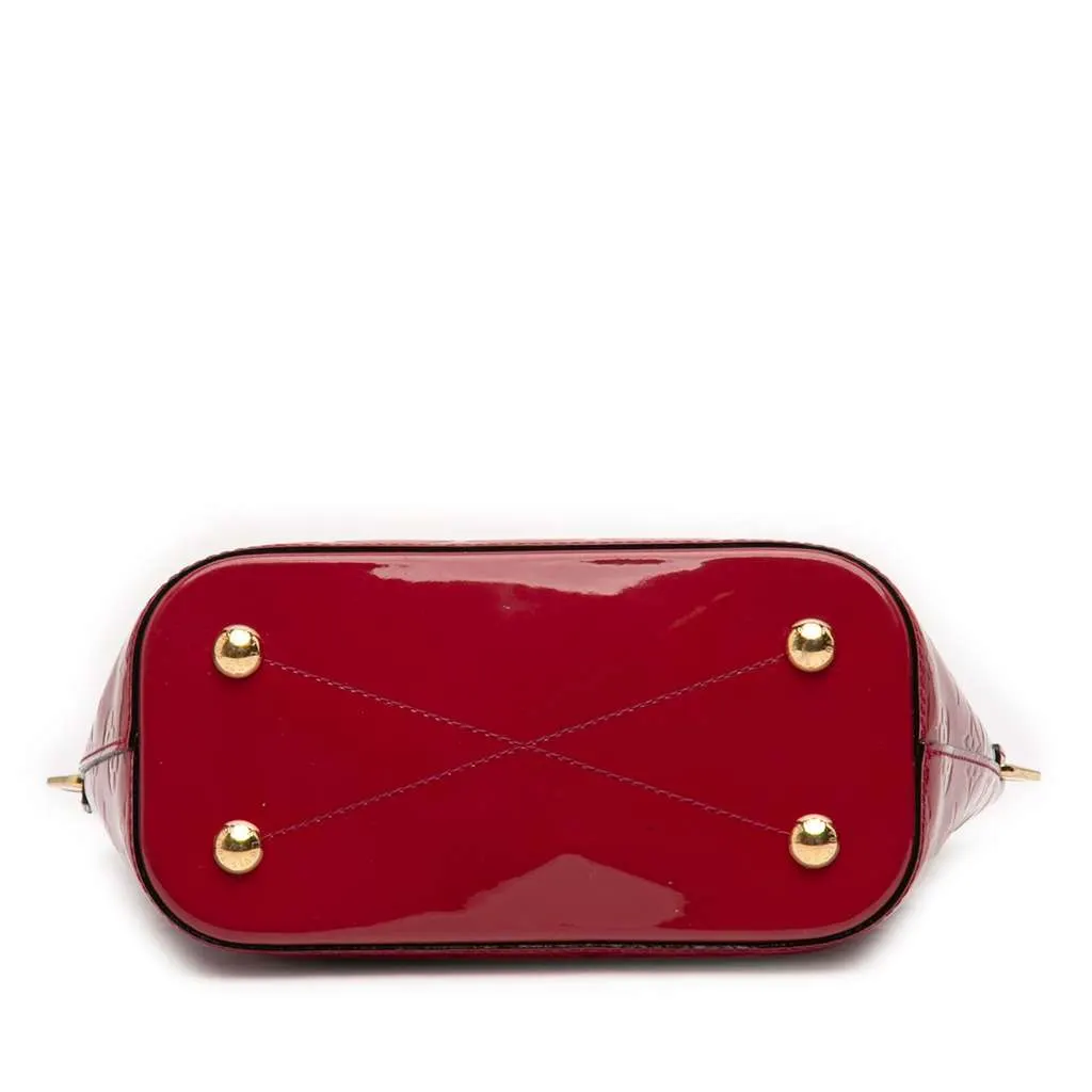 Louis Vuitton Monogram Vernis Montebello PM Red Leather Very good - Inside View