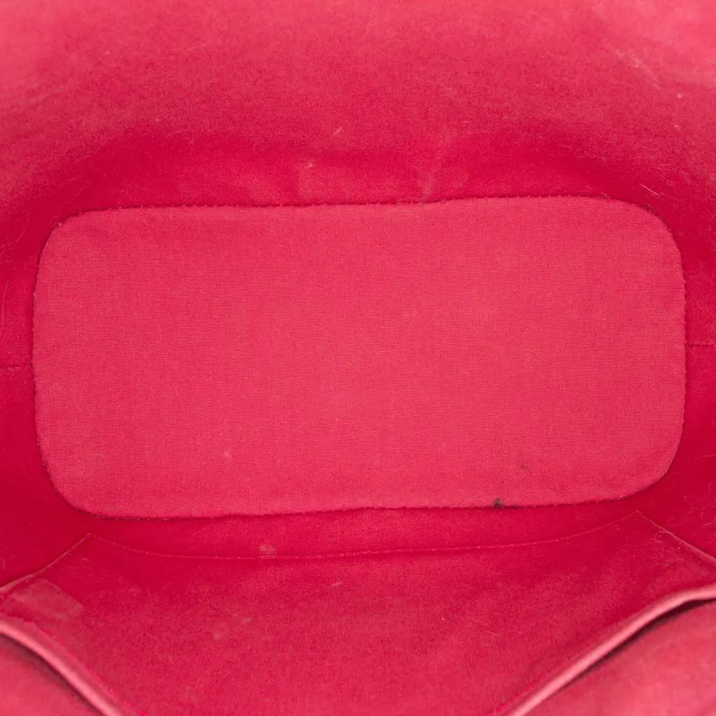 Louis Vuitton Monogram Vernis Montebello PM Red Leather Very good - Model View