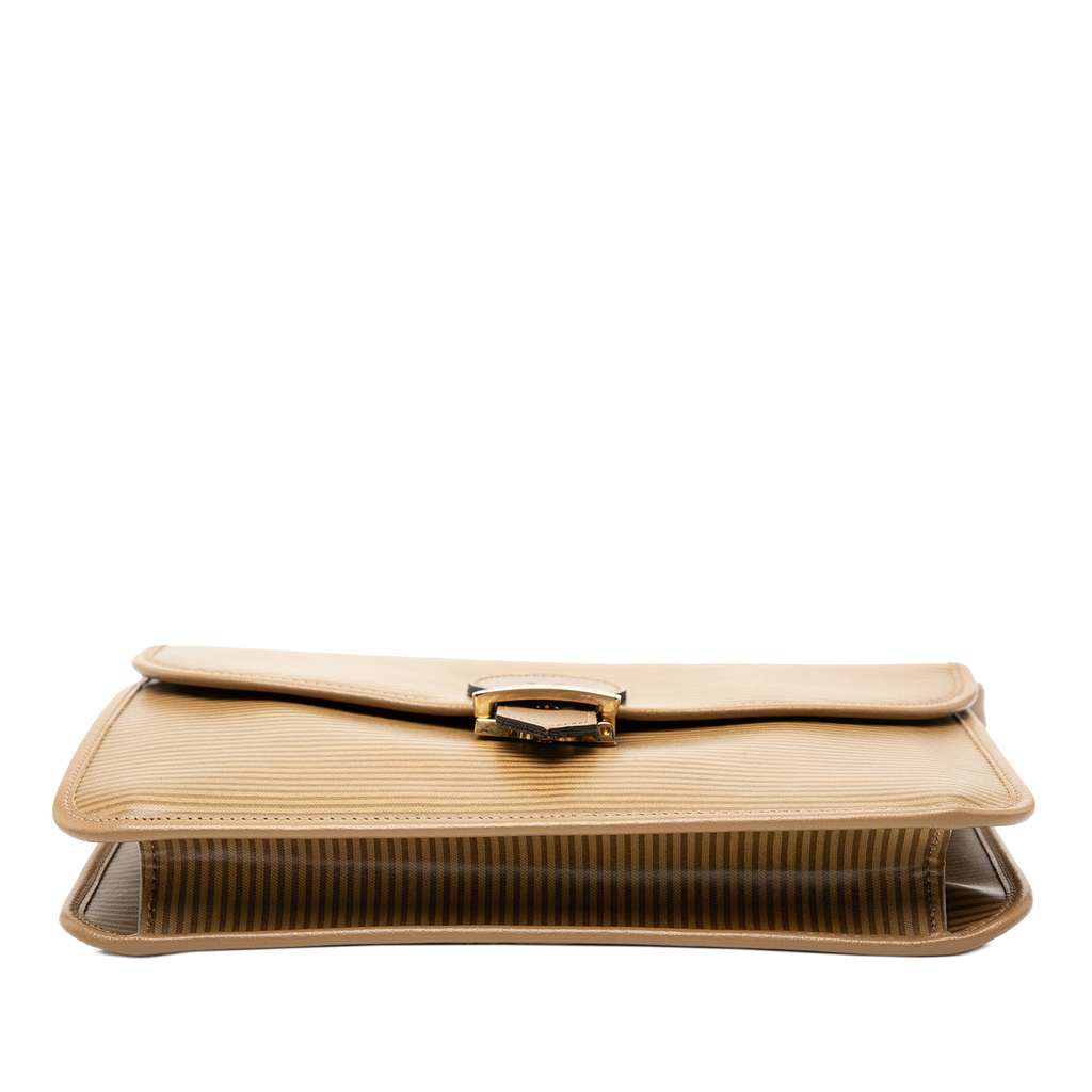 Saint Laurent Coated Canvas Crossbody Brown Canvas Good condition - Inside View