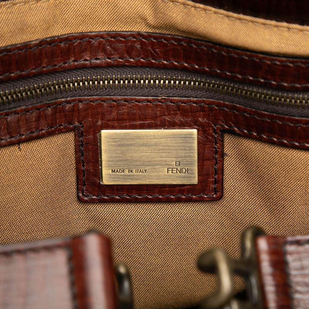 Fendi Zucca Canvas Etniko Tote Brown Canvas Good condition - Box View