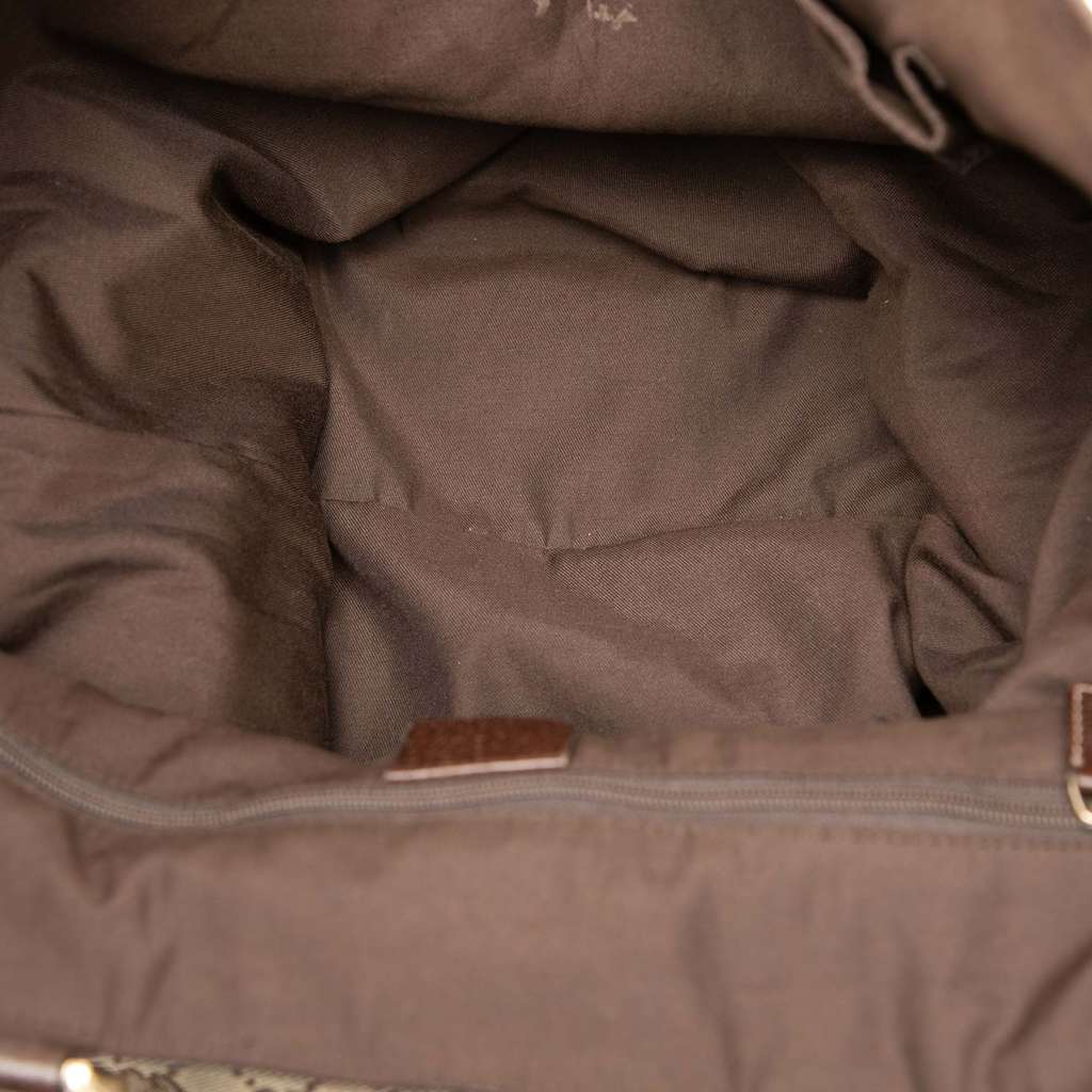 Gucci GG Canvas Abbey D Ring Tote Brown Canvas Good condition - Model View