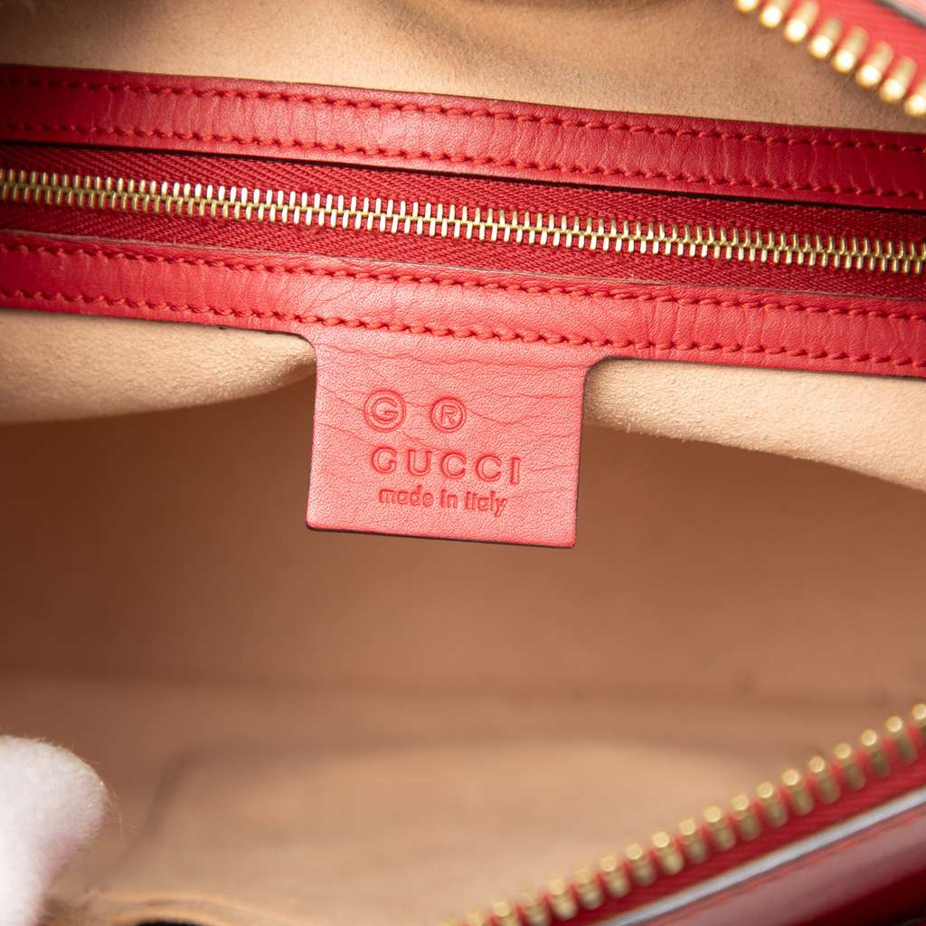 Gucci Small GG Supreme Blooms Linea A Tote Brown Canvas Good condition - Box View