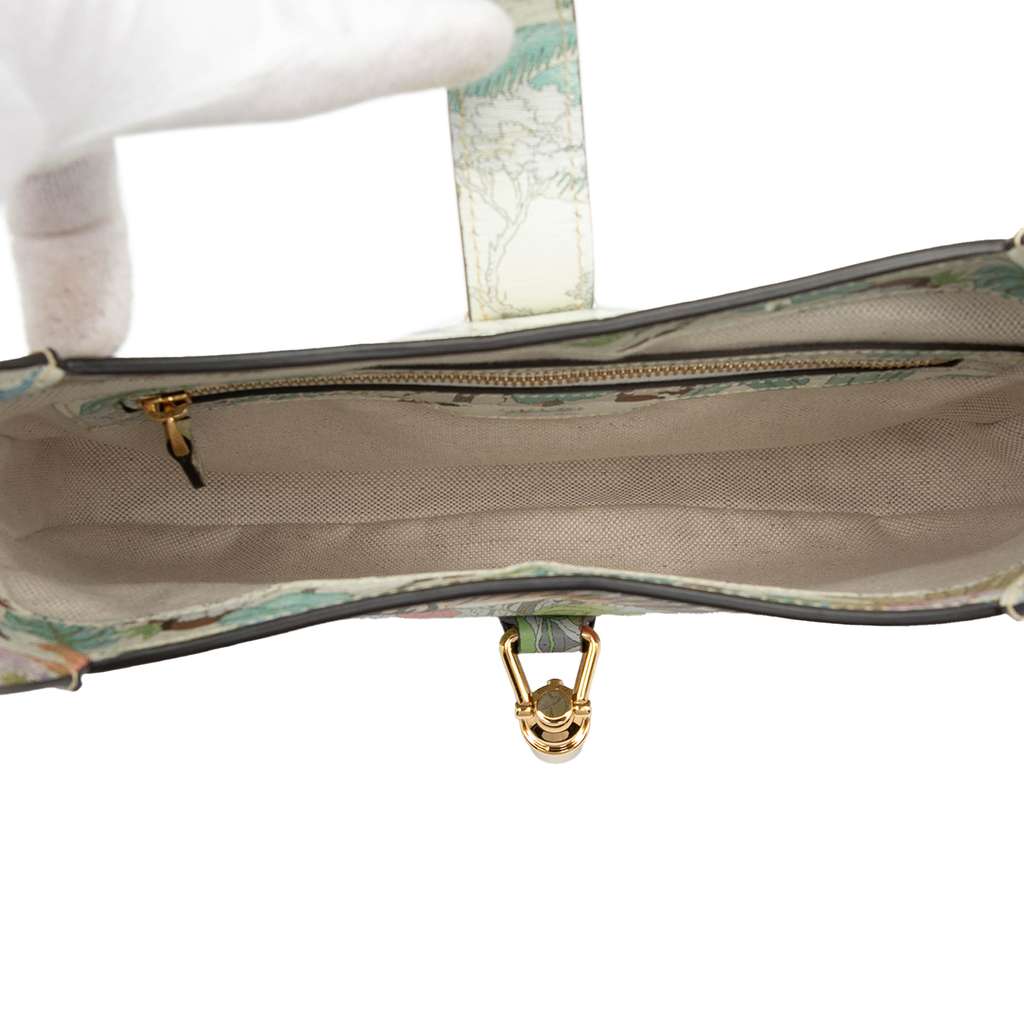 Gucci Small Calfskin Tiger Jackie 1961 Crossbody Blue Leather Good condition - Model View