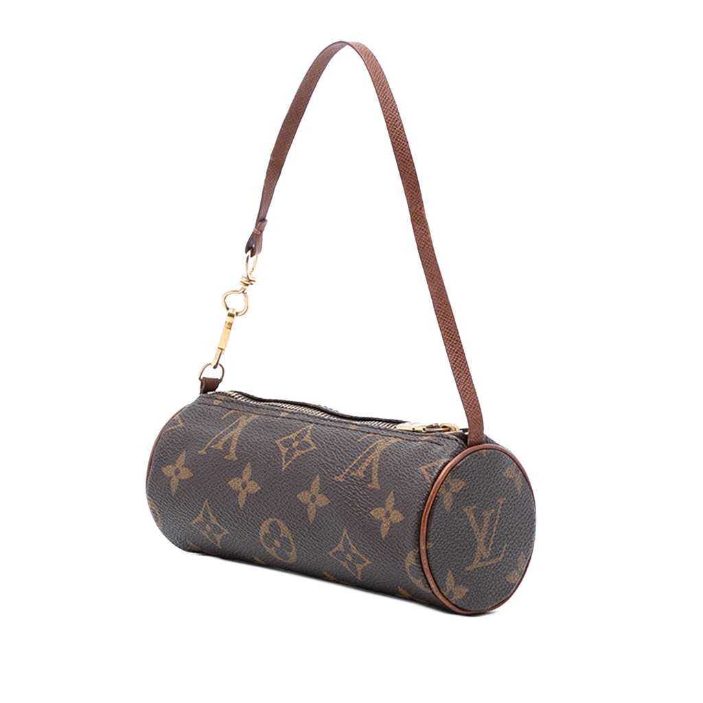 Louis Vuitton Monogram Papillon Pochette Brown Good condition - Back View
