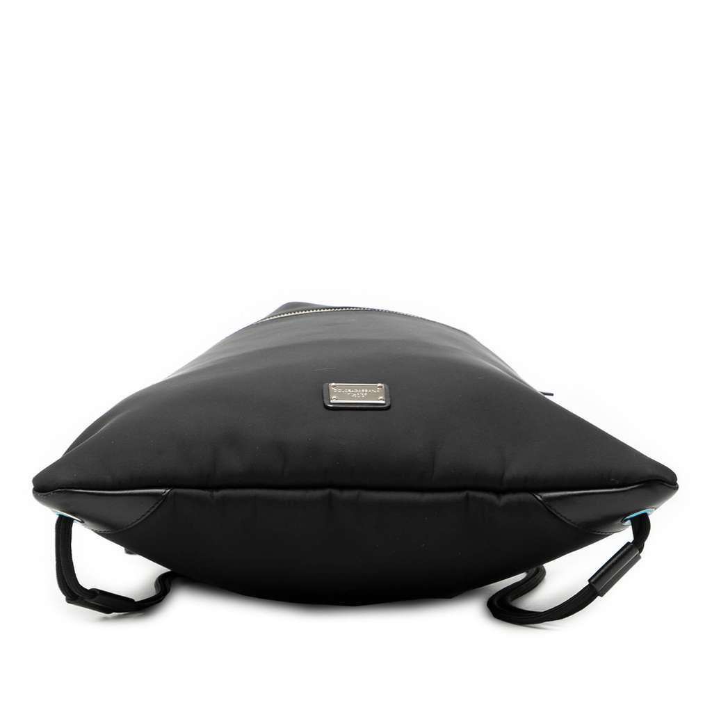 Dolce & Gabbana Nylon Logo Drawstring Backpack Black Good condition - Inside View