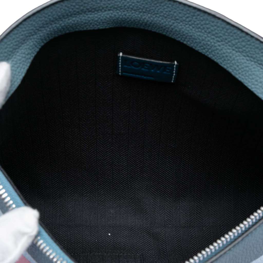 Loewe Disney Leather Anagram Dumbo T Pouch Blue Leather Good condition - Model View