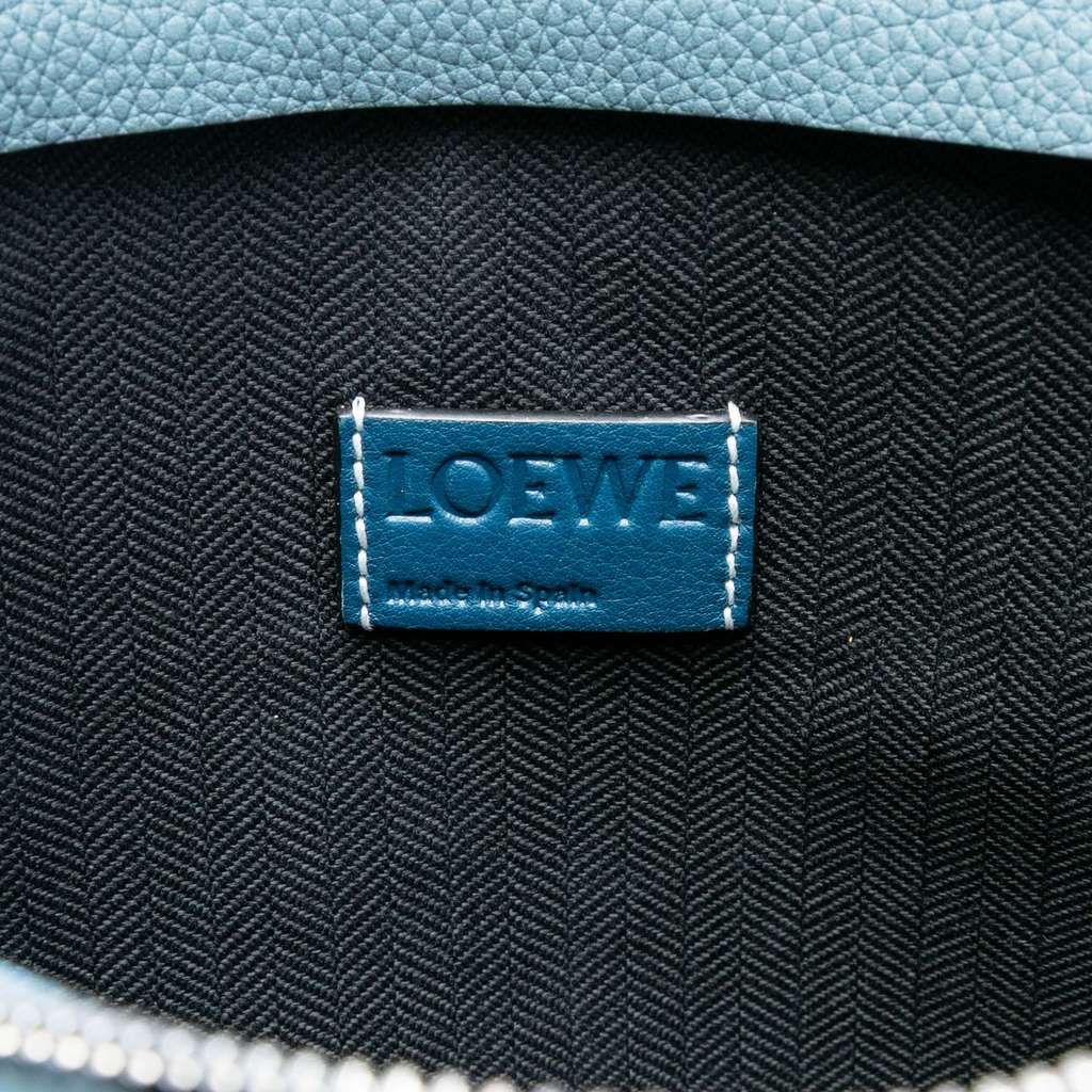 Loewe Disney Leather Anagram Dumbo T Pouch Blue Leather Good condition - Box View